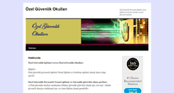 Desktop Screenshot of ozelguvenlikokullari.com